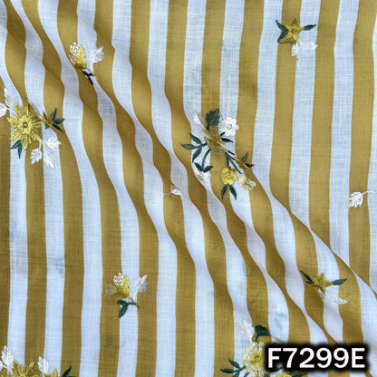 Thread Work Stripes Linen Fabric - F7299