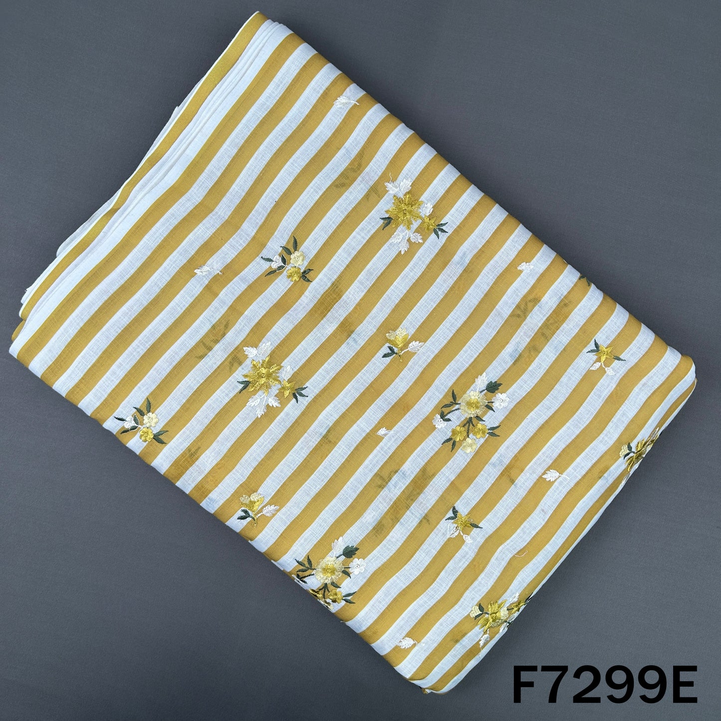Thread Work Stripes Linen Fabric - F7299