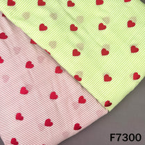 Thread Heart Work Stripes Cambric Cotton Fabric - F7300