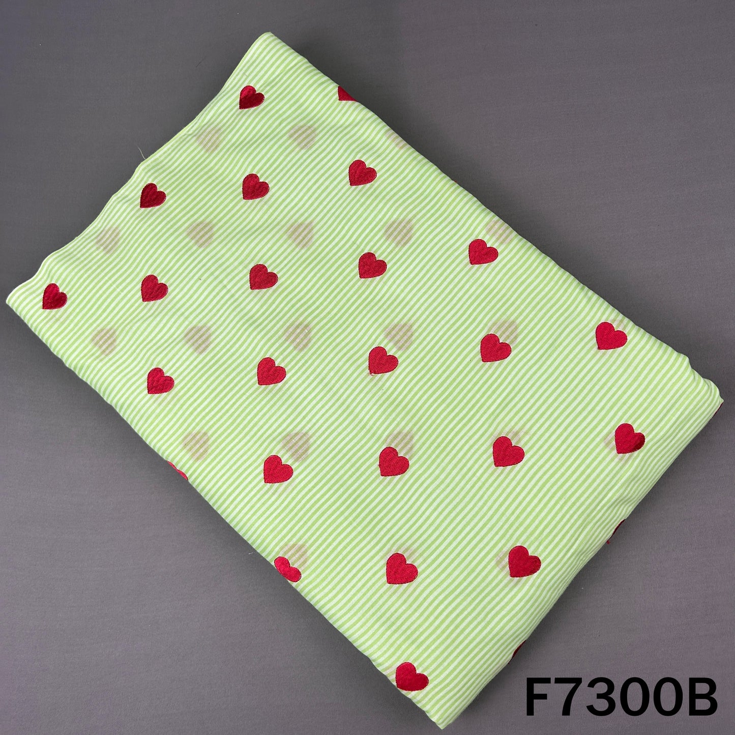 Thread Heart Work Stripes Cambric Cotton Fabric - F7300