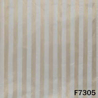 Dayeable Stripes Tissue Organza Fabric - F7305