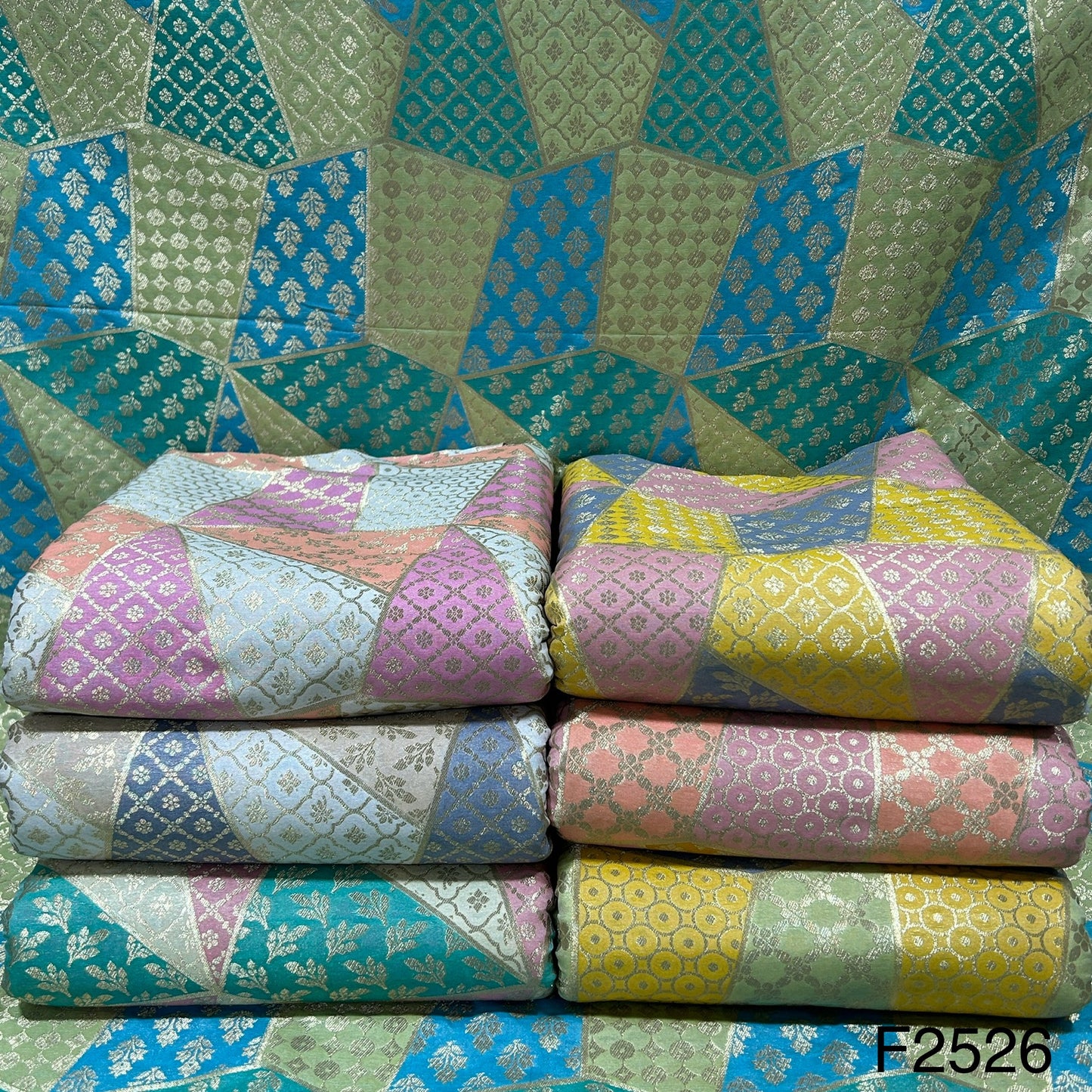 Silk Brocade Fabric-F2526
