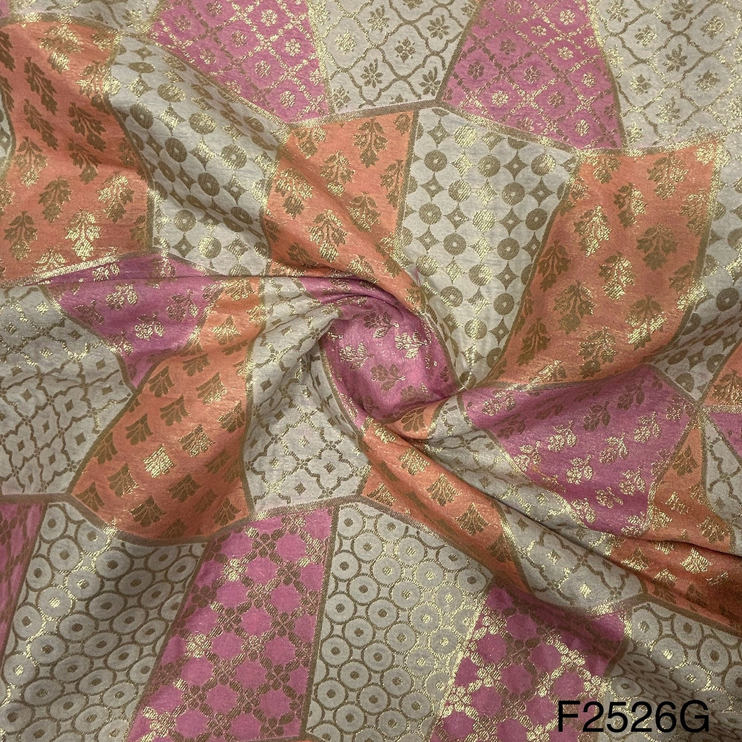 Silk Brocade Fabric-F2526