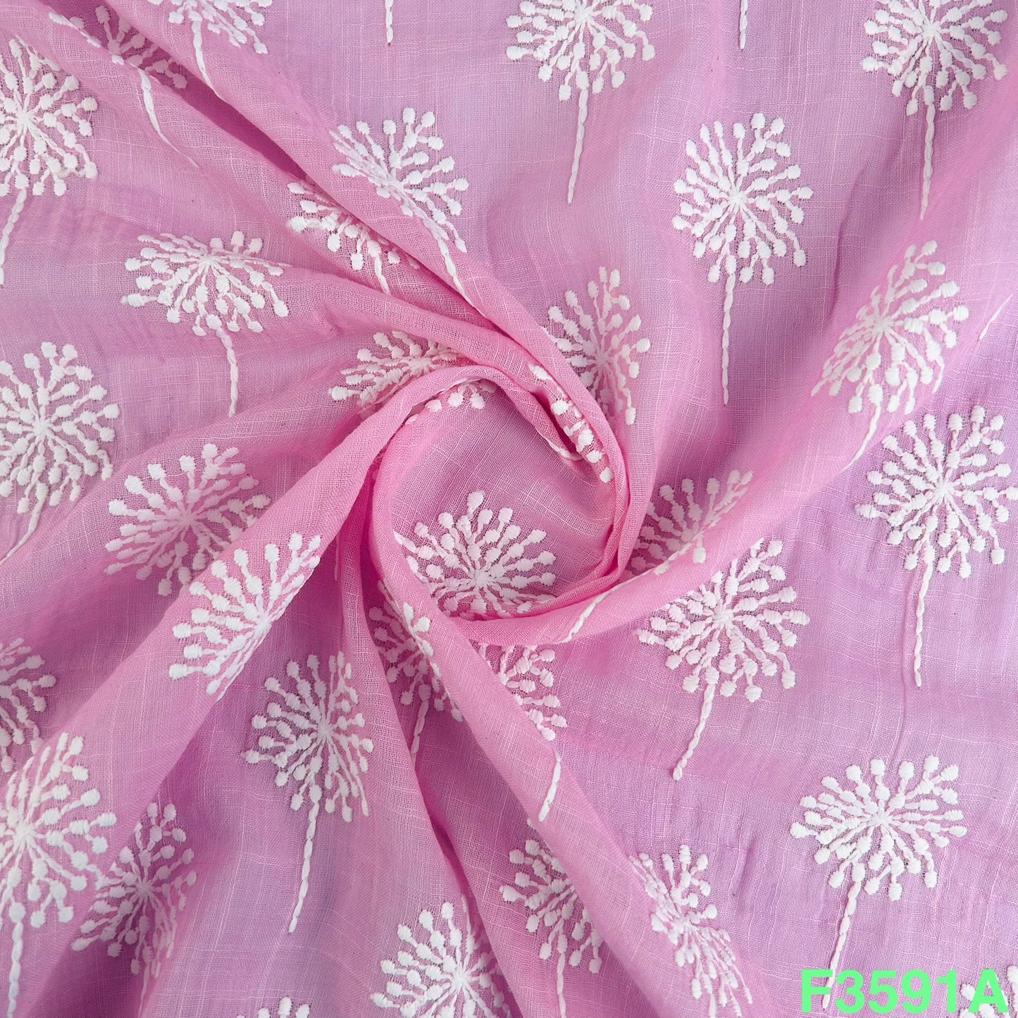 Thread Work Mul Cotton Fabric-F3591