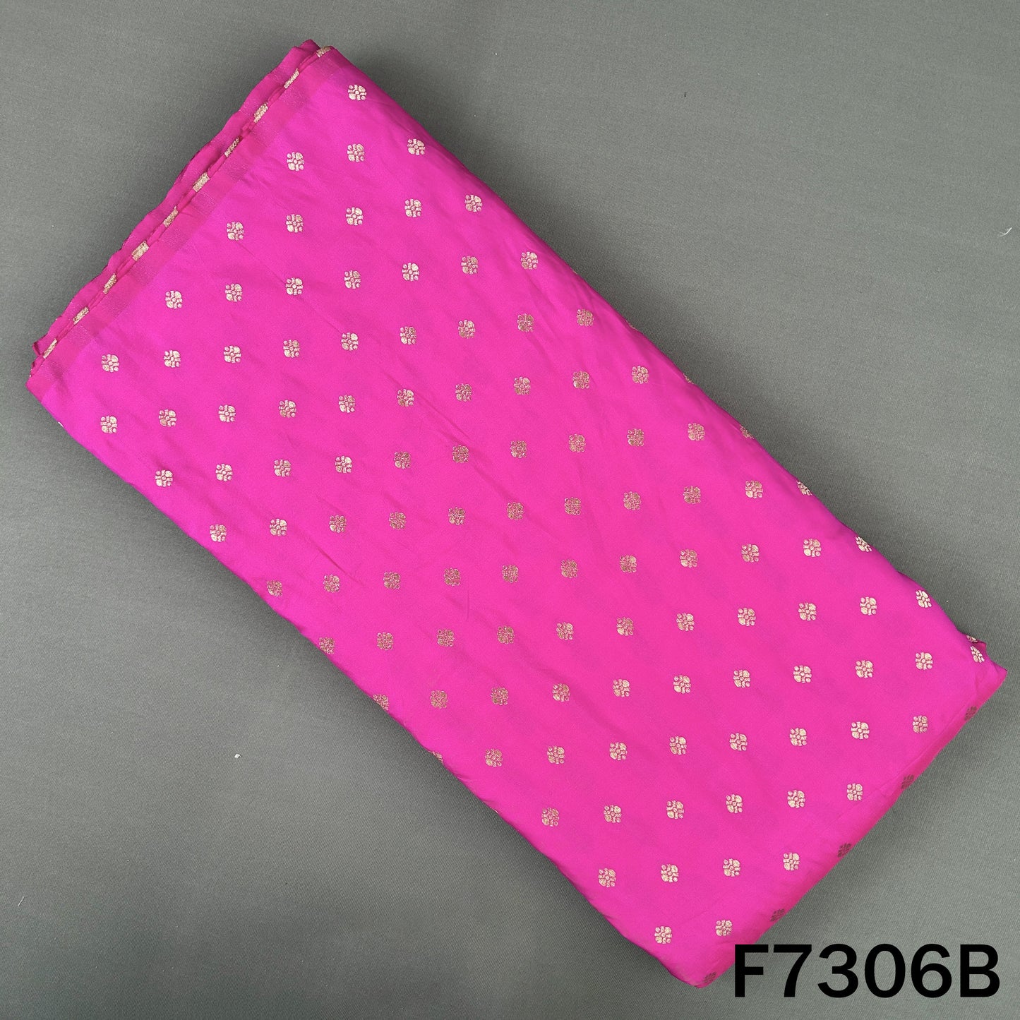 Zari Buti Work Banarasi Silk Fabric - F7306