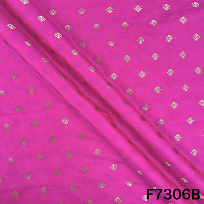 Zari Buti Work Banarasi Silk Fabric - F7306