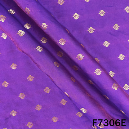 Zari Buti Work Banarasi Silk Fabric - F7306