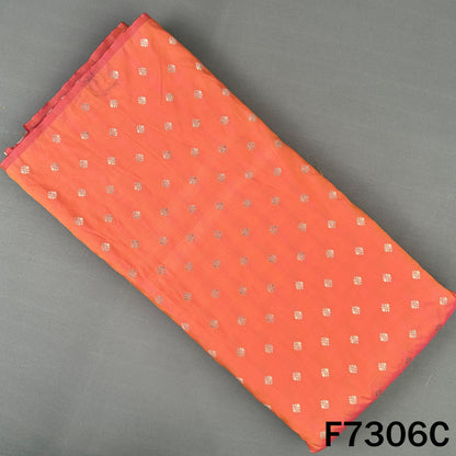 Zari Buti Work Banarasi Silk Fabric - F7306