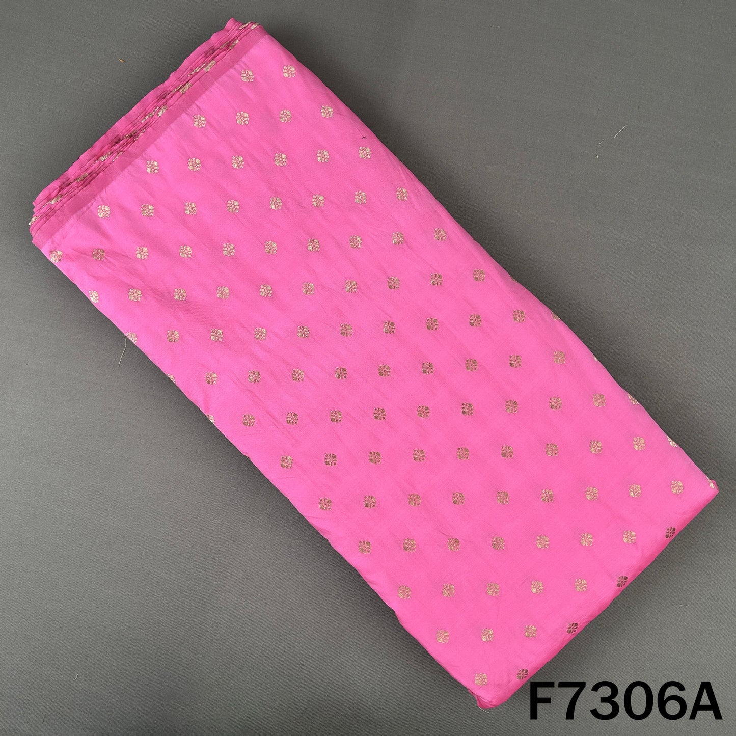 Zari Buti Work Banarasi Silk Fabric - F7306