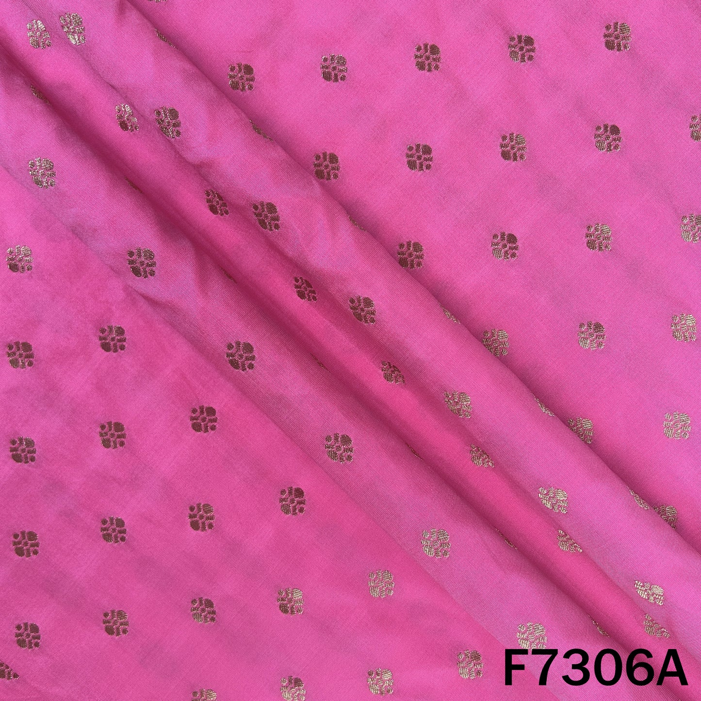 Zari Buti Work Banarasi Silk Fabric - F7306