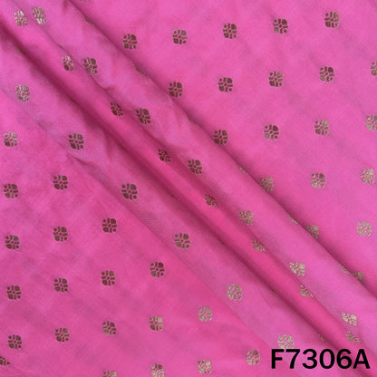 Zari Buti Work Banarasi Silk Fabric - F7306