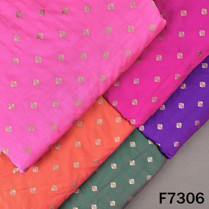 Zari Buti Work Banarasi Silk Fabric - F7306