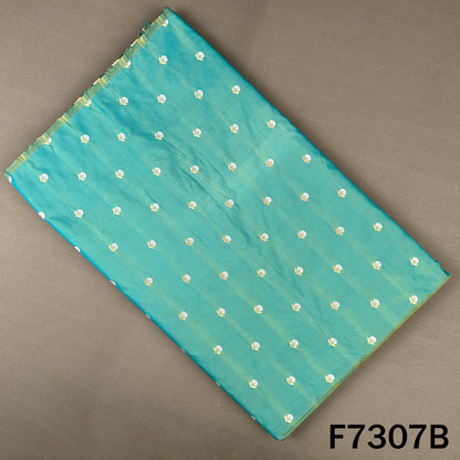 Zari Buti Work Banarasi Silk Fabric - F7307
