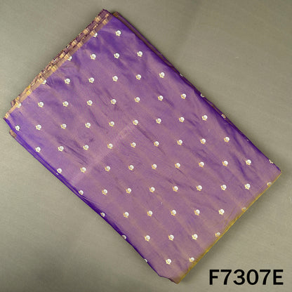 Zari Buti Work Banarasi Silk Fabric - F7307