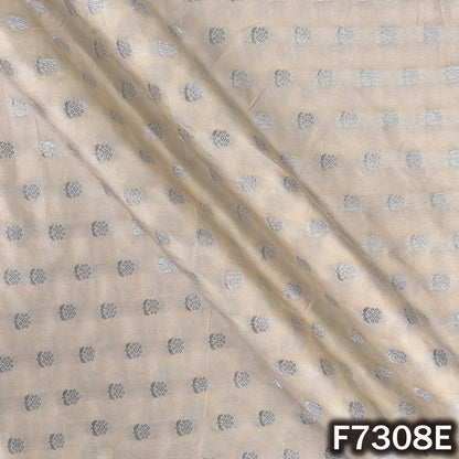 Zari Buti Work Banarasi Silk Fabric - F7308