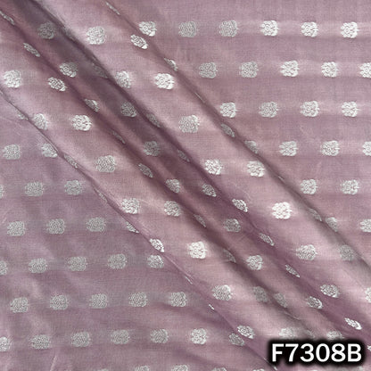 Zari Buti Work Banarasi Silk Fabric - F7308