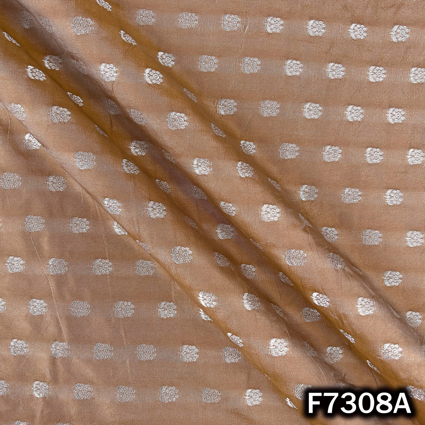 Zari Buti Work Banarasi Silk Fabric - F7308