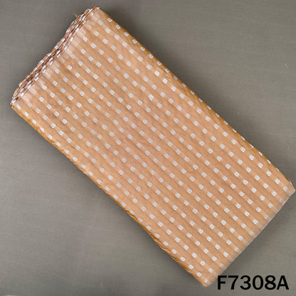 Zari Buti Work Banarasi Silk Fabric - F7308