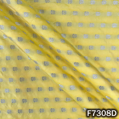Zari Buti Work Banarasi Silk Fabric - F7308