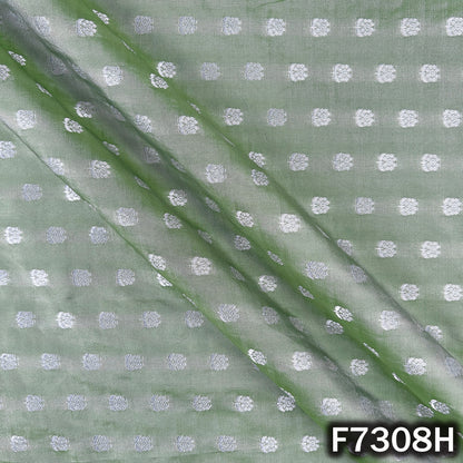 Zari Buti Work Banarasi Silk Fabric - F7308
