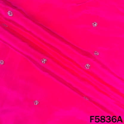 Cut Dana Zari Sequins Work Crepe Fabric - F5836