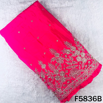 Cut Dana Zari Sequins Work Crepe Fabric - F5836