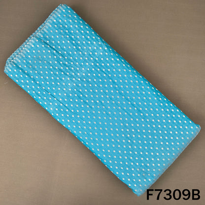 Zari Buti Work Banarasi Silk Fabric - F7309