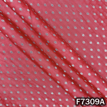 Zari Buti Work Banarasi Silk Fabric - F7309