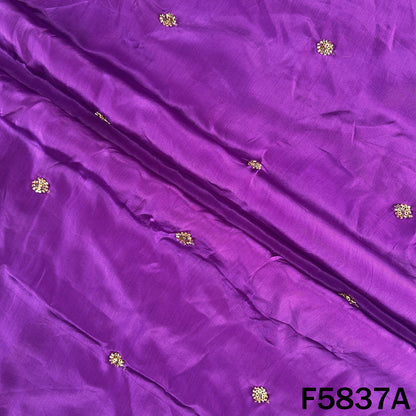 Cut Dana Zari Sequins Work Crepe Fabric - F5837
