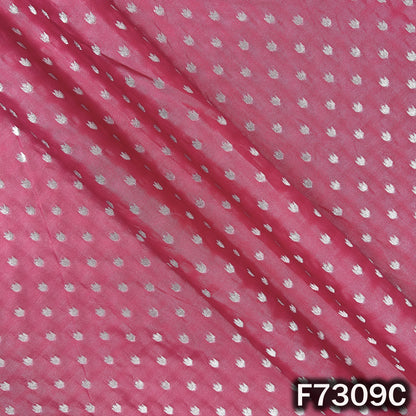 Zari Buti Work Banarasi Silk Fabric - F7309