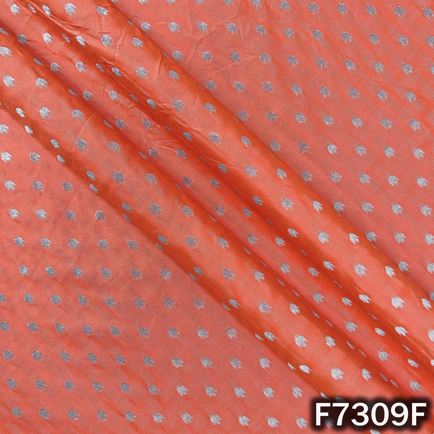 Zari Buti Work Banarasi Silk Fabric - F7309