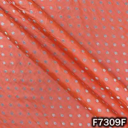 Zari Buti Work Banarasi Silk Fabric - F7309