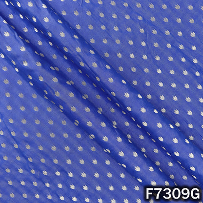Zari Buti Work Banarasi Silk Fabric - F7309