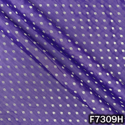 Zari Buti Work Banarasi Silk Fabric - F7309