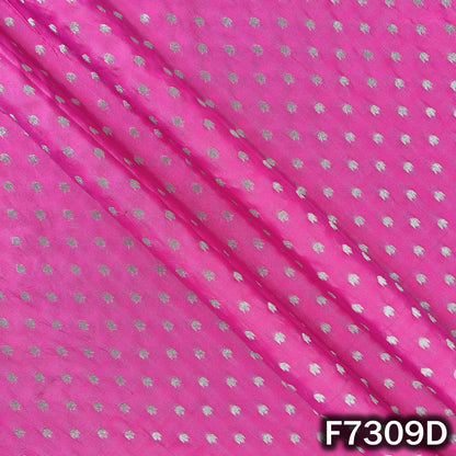 Zari Buti Work Banarasi Silk Fabric - F7309