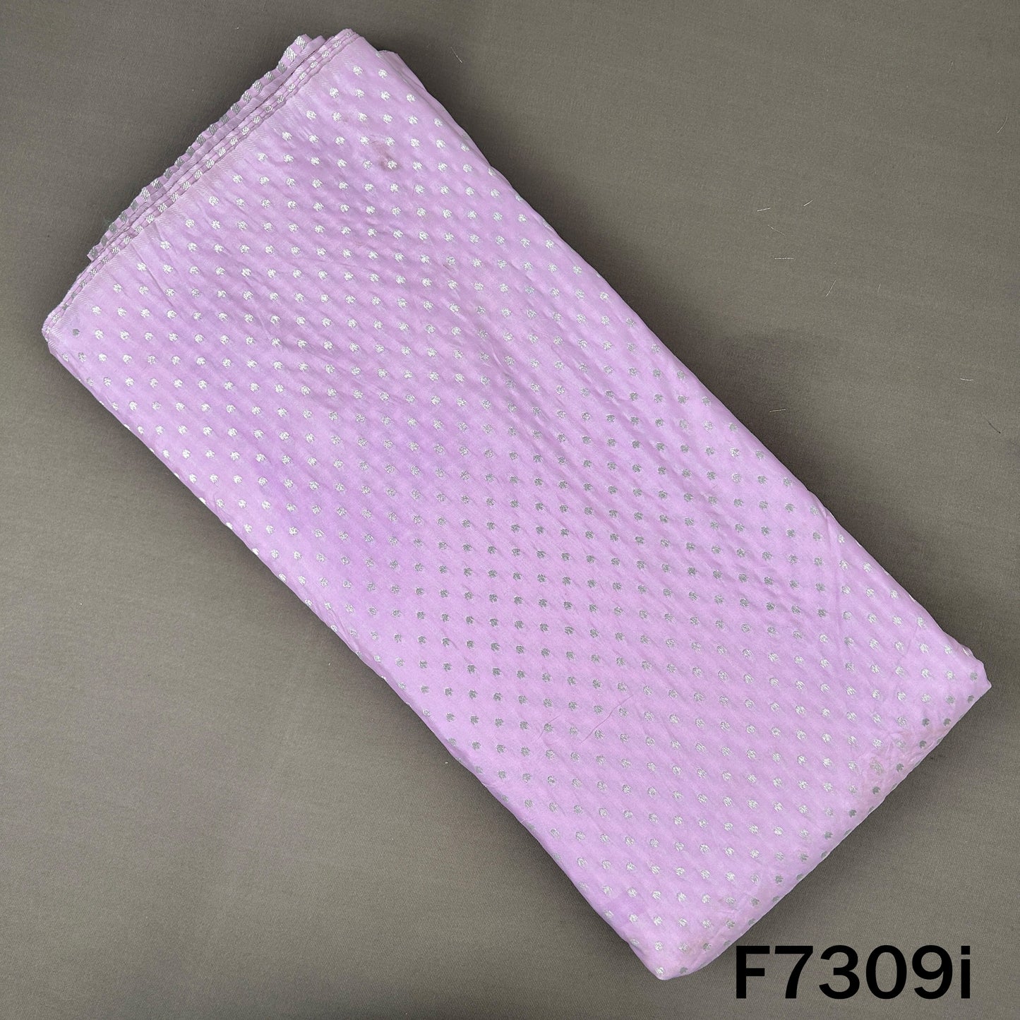 Zari Buti Work Banarasi Silk Fabric - F7309