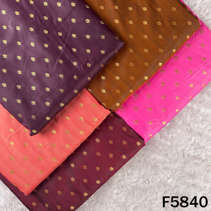 Zari Buti Work Banarasi Brocade Fabric - F5840