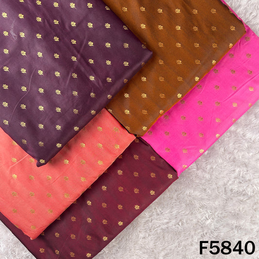 Zari Buti Work Banarasi Brocade Fabric - F5840