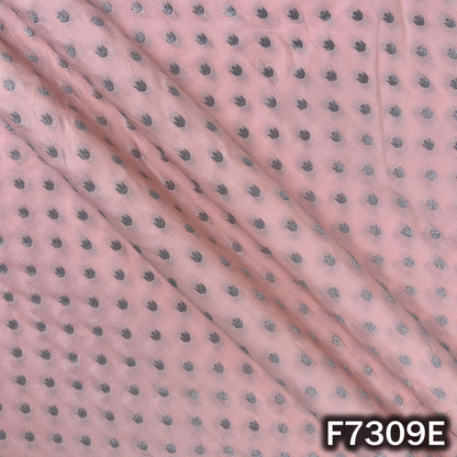 Zari Buti Work Banarasi Silk Fabric - F7309