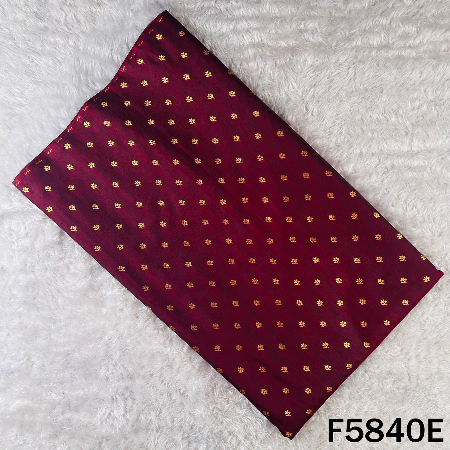 Zari Buti Work Banarasi Brocade Fabric - F5840