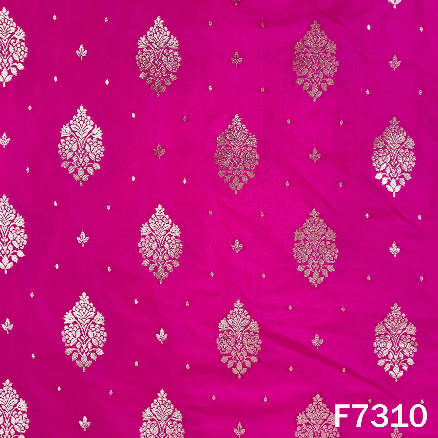 Zari Work Banarasi Silk Fabric - F7310