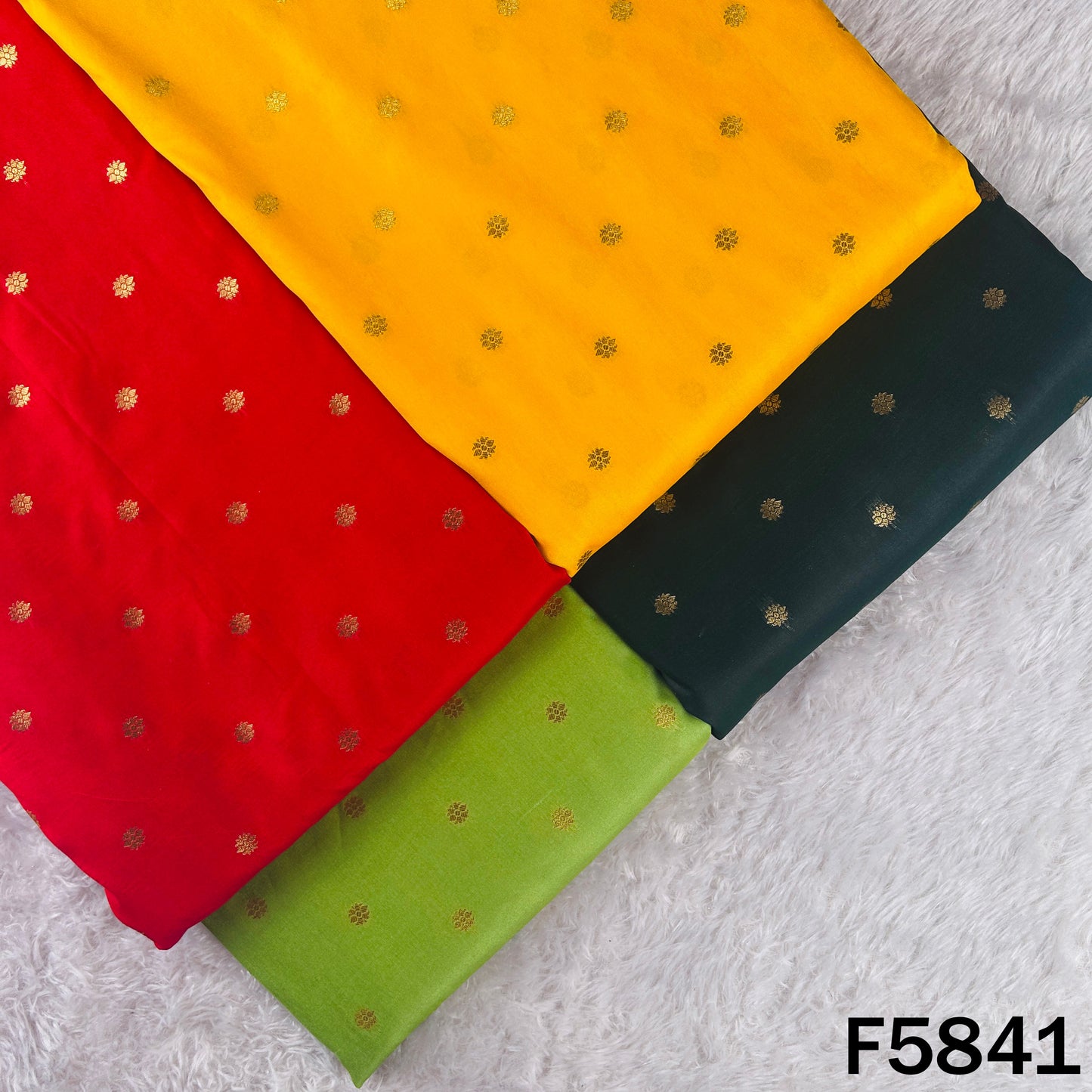 Zari Buti Work Banarasi Brocade Fabric - F5841