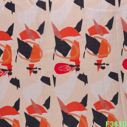 Printed  Linen Cotton F3610
