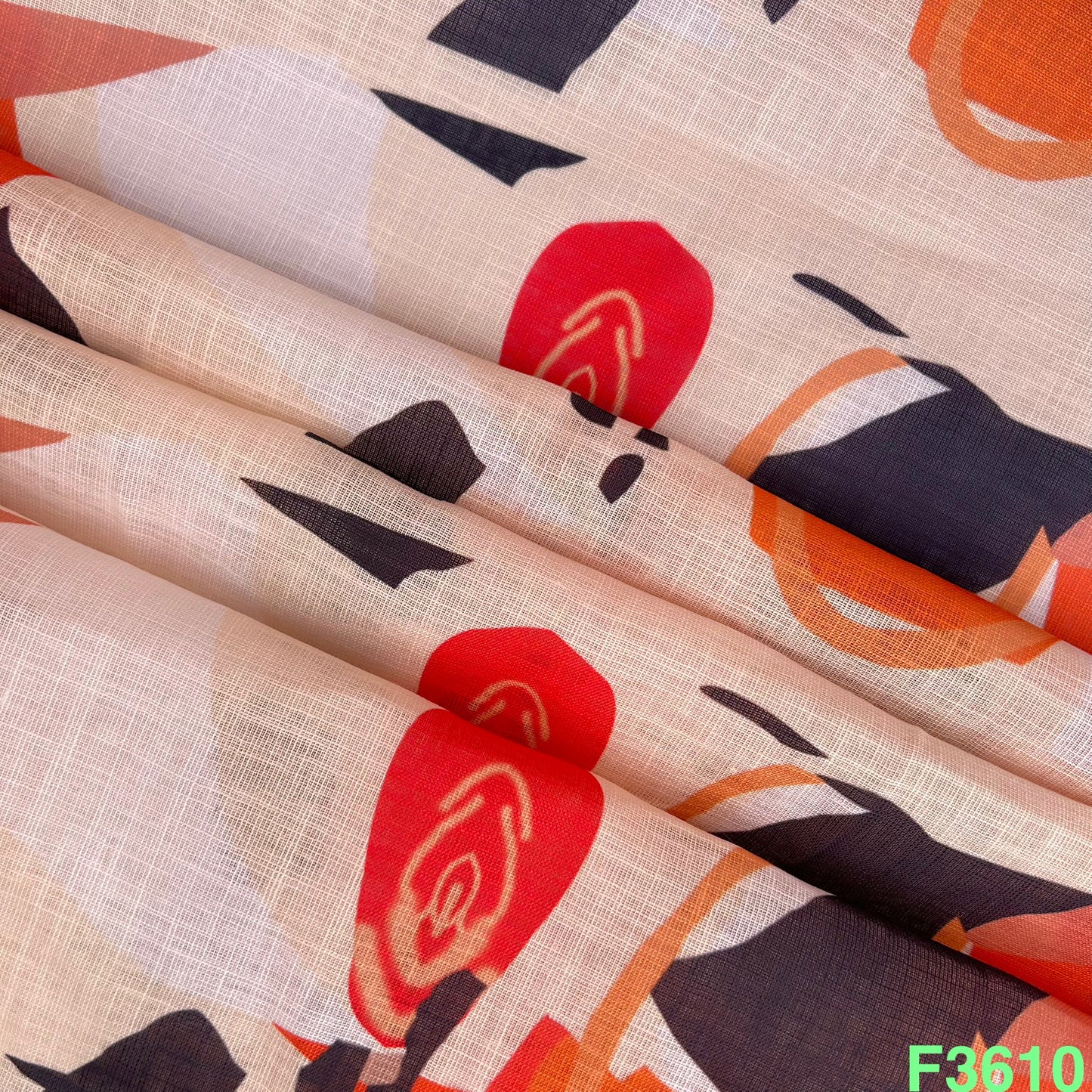 Printed  Linen Cotton F3610
