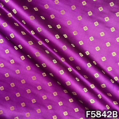 Zari Buti Work Banarasi Brocade Fabric - F5842