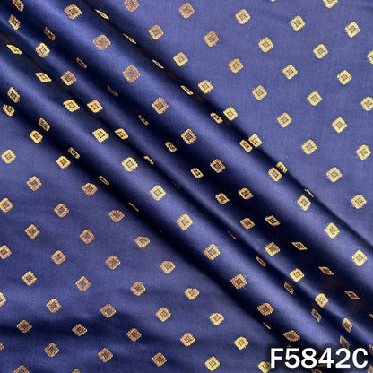Zari Buti Work Banarasi Brocade Fabric - F5842