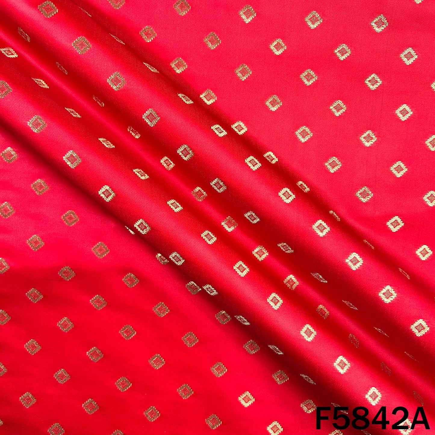 Zari Buti Work Banarasi Brocade Fabric - F5842