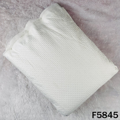 Thread Sequins Embroidered Satin Silk Fabric - F5845