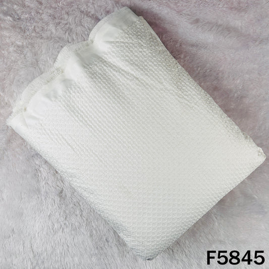 Thread Sequins Embroidered Satin Silk Fabric - F5845