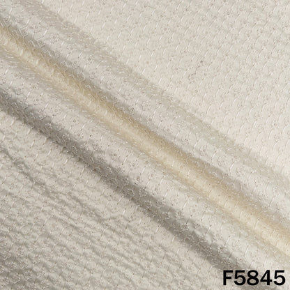 Thread Sequins Embroidered Satin Silk Fabric - F5845